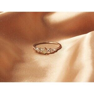 925 Sterling Silver Sparkling Opal Promise Ring - Glamorous Opal Ring